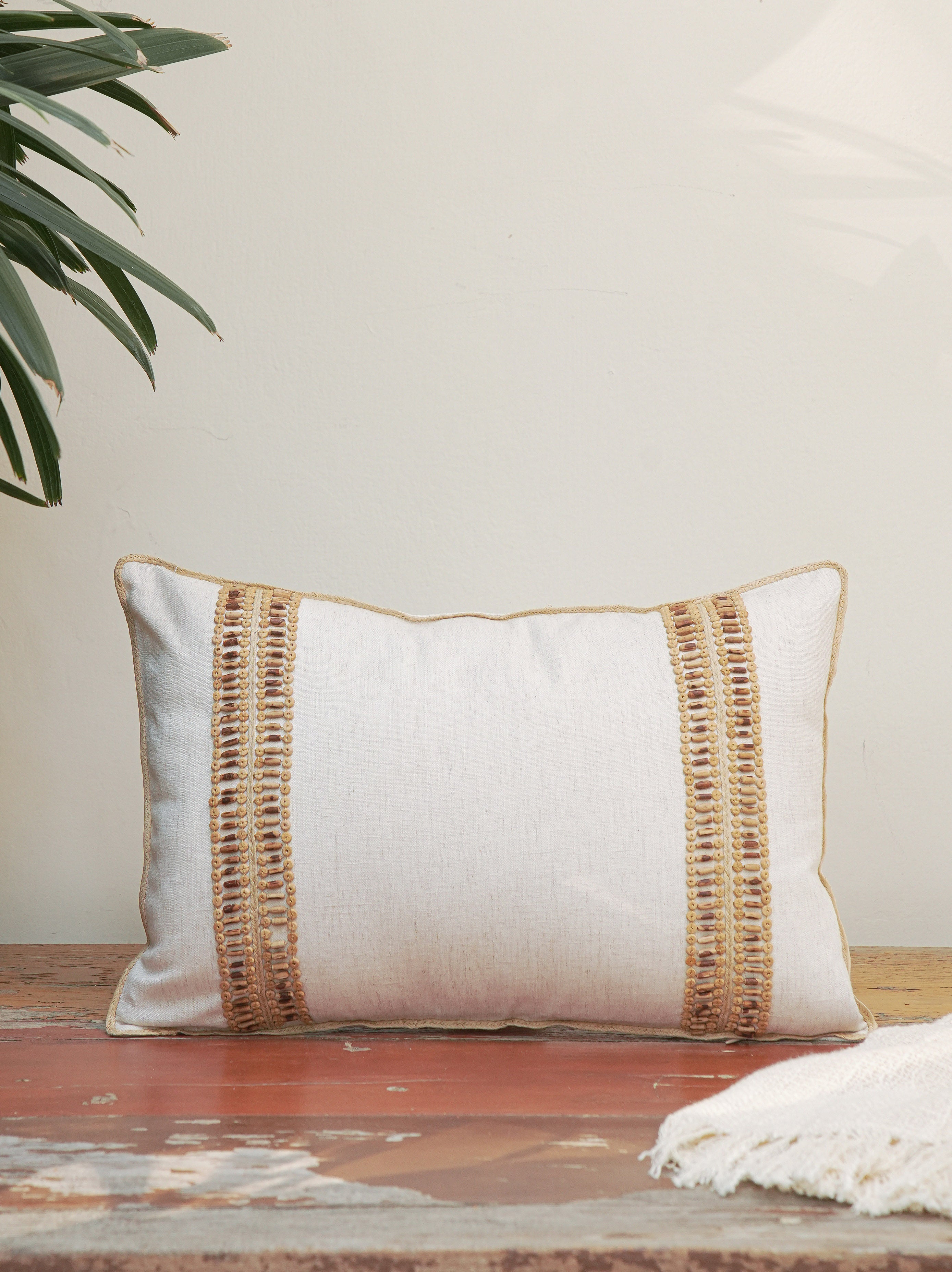 Cove Hand Embroidered Cushion Cover