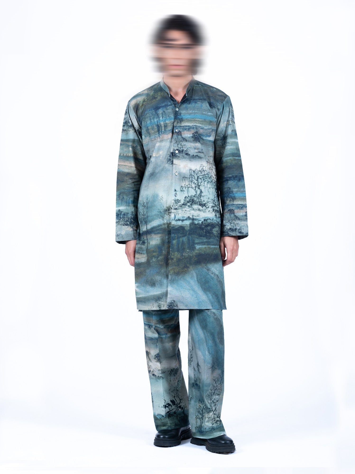 Midnight Mirage Kurta-Kombi