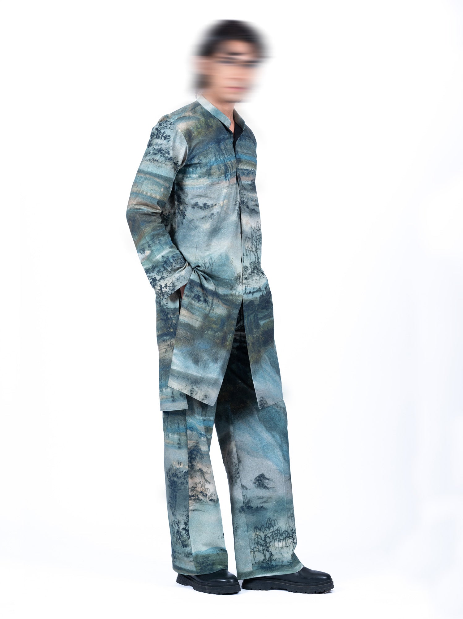 Midnight Mirage Kurta-Kombi