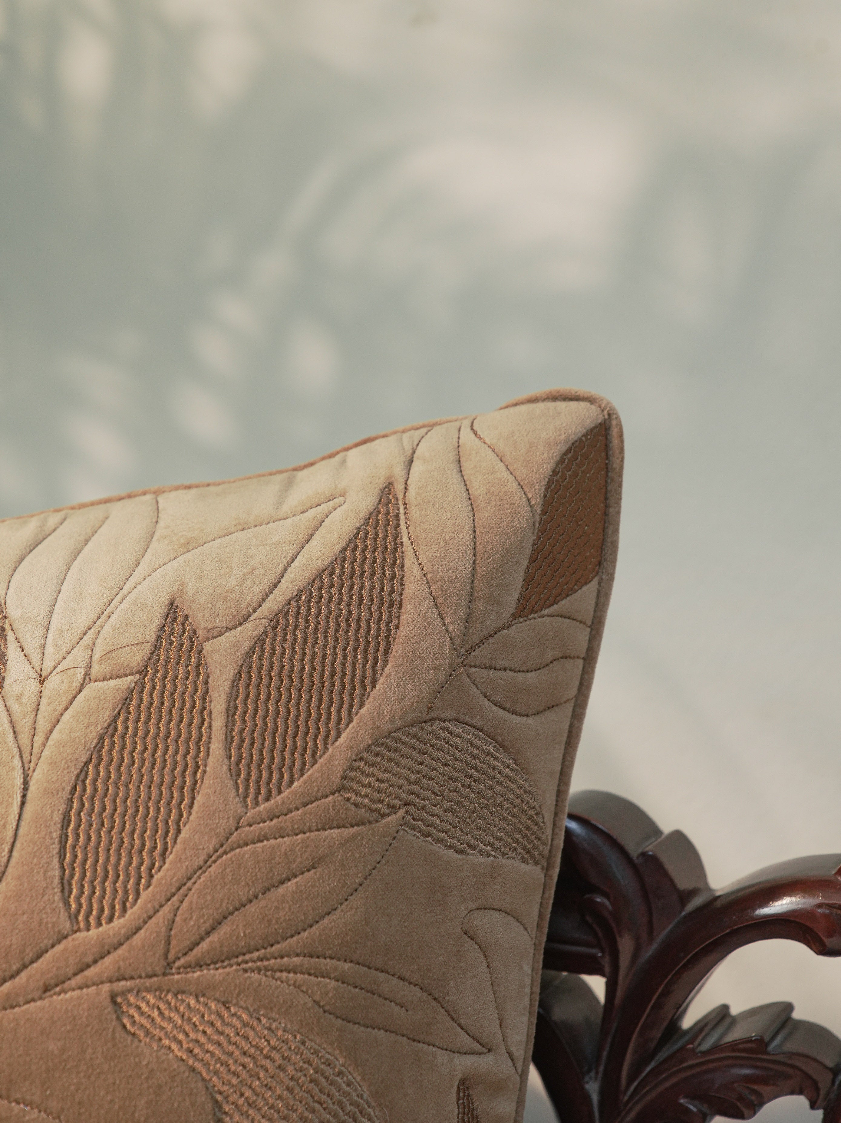 Grove Quilted Velvet Cushion