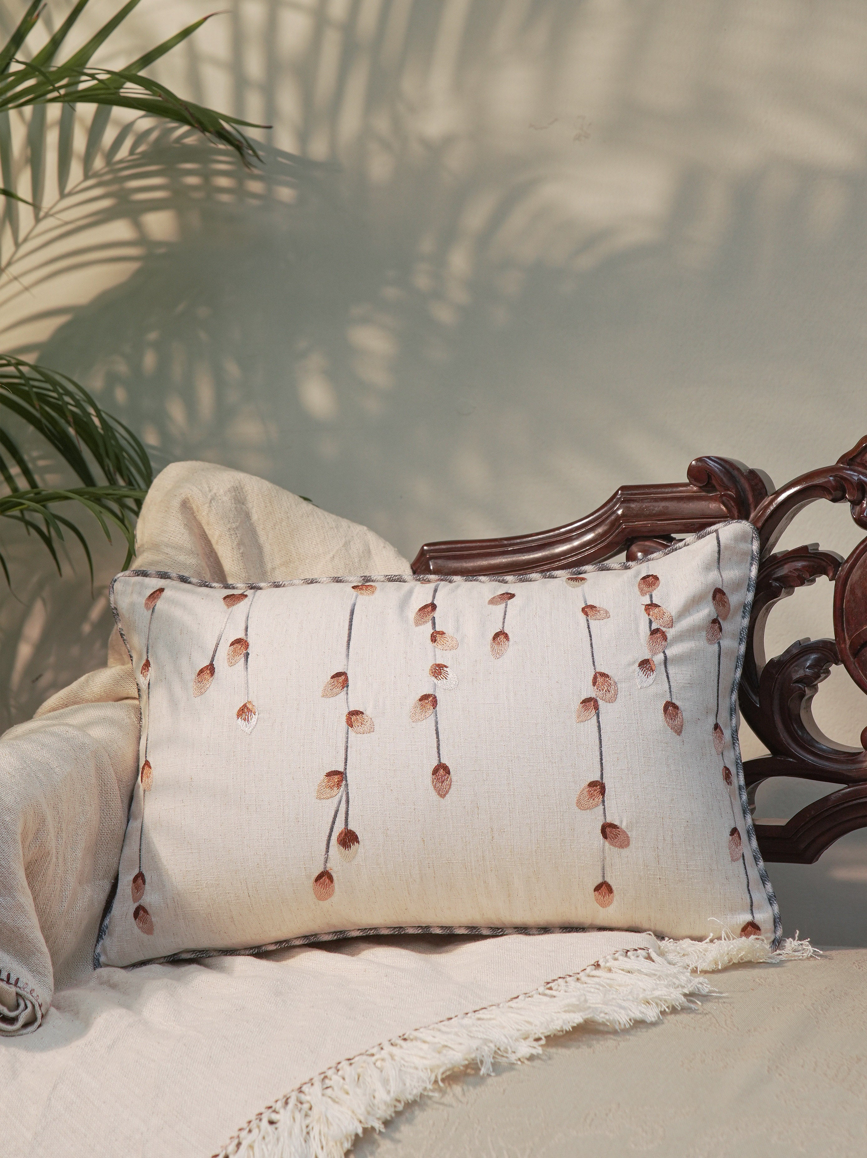 Pendula Embroidered Cushion - Rectangle