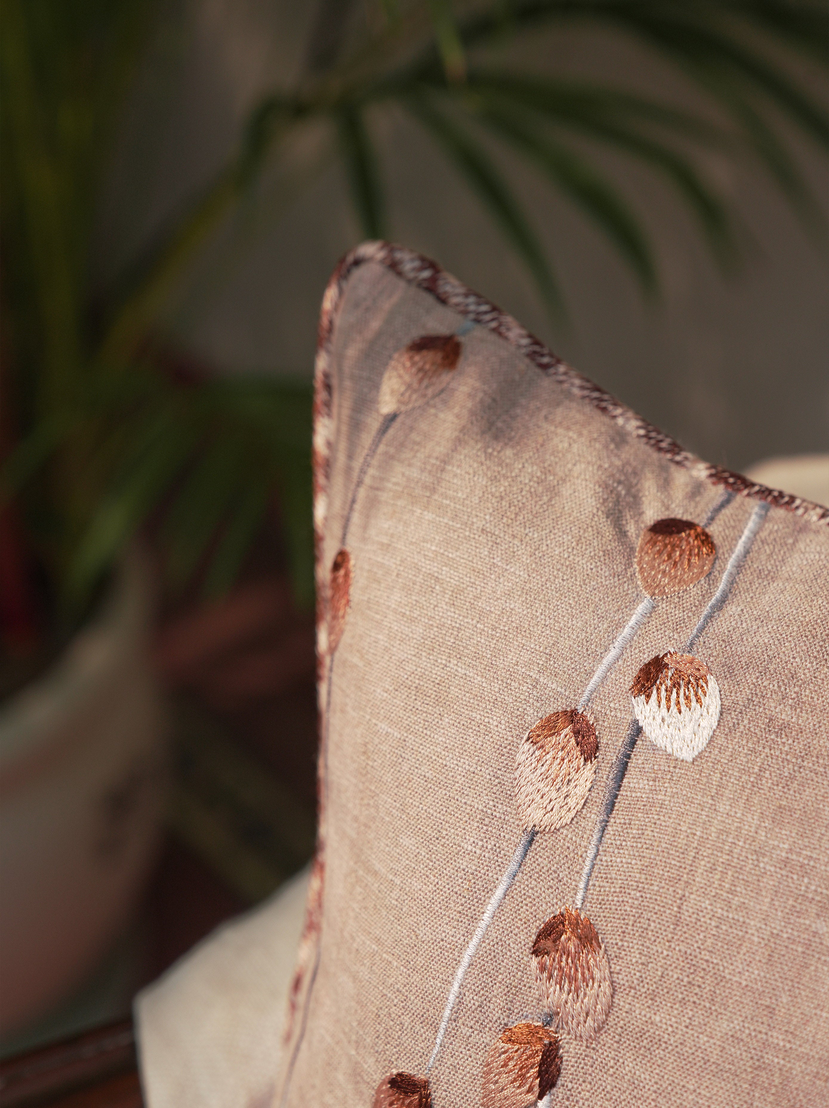 Shade Embroidered Cushion - Rectangle