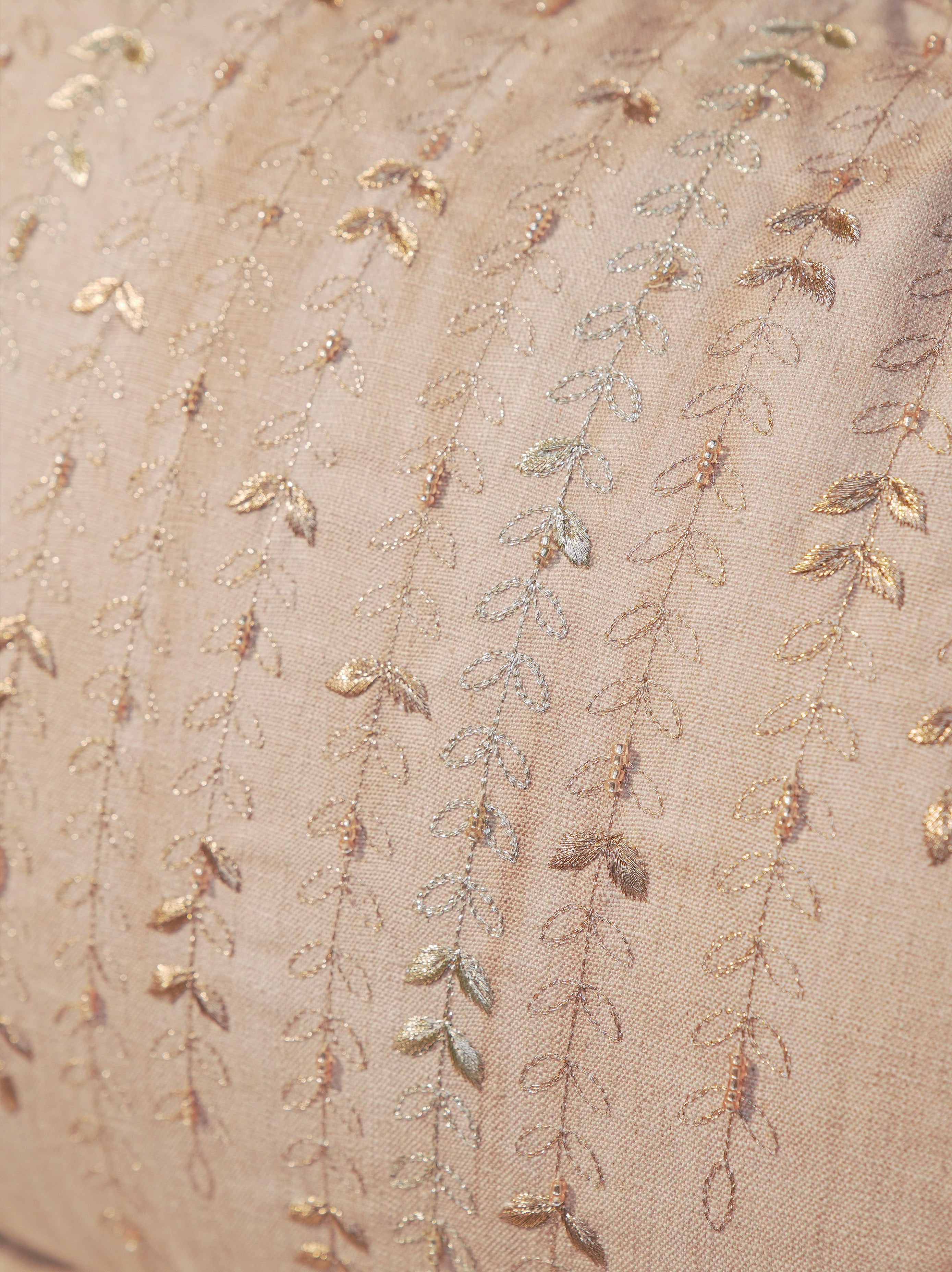 Flicker Embroidered Cushion - Rectangle