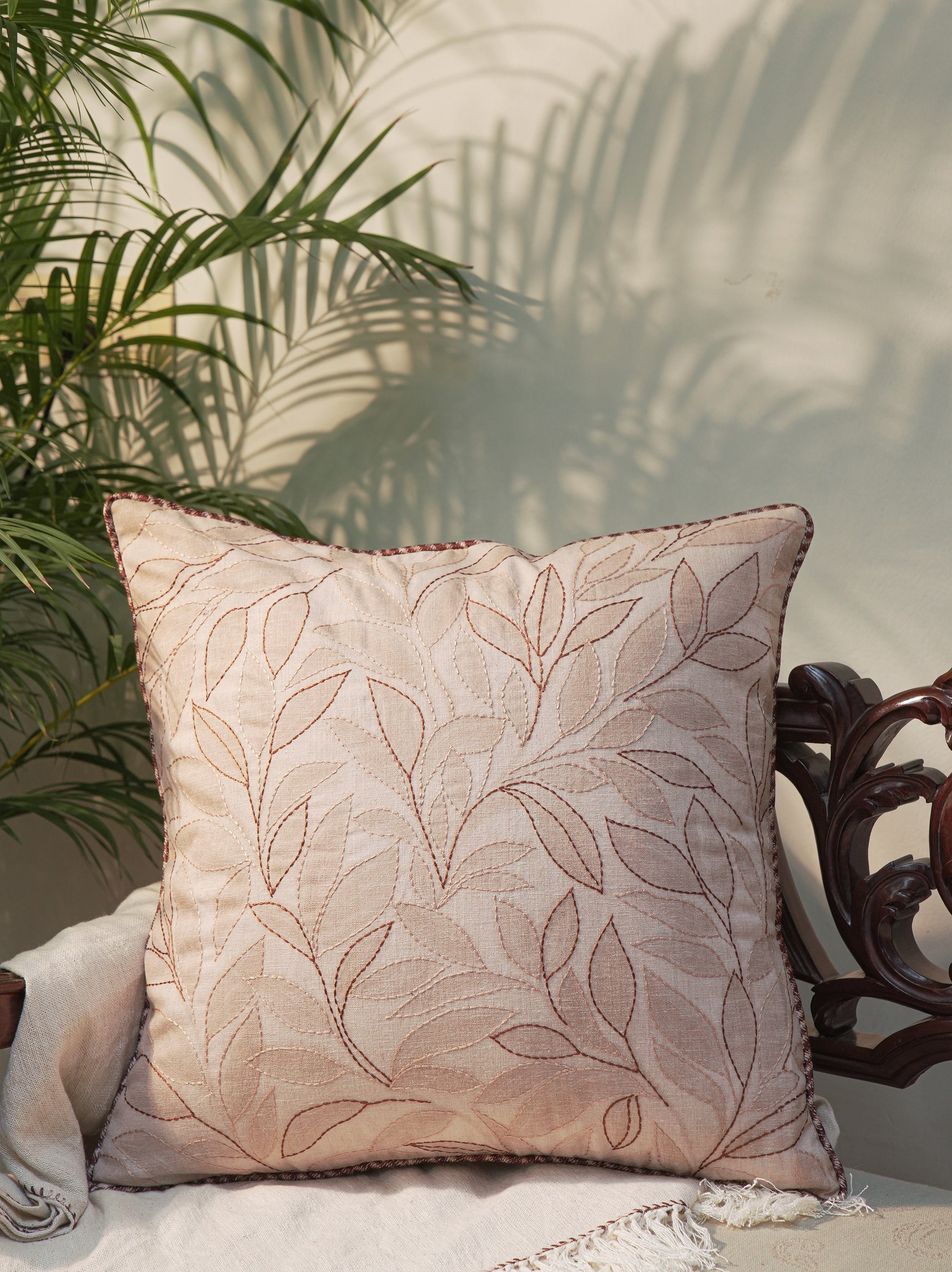 Fey Embroidered Cushion