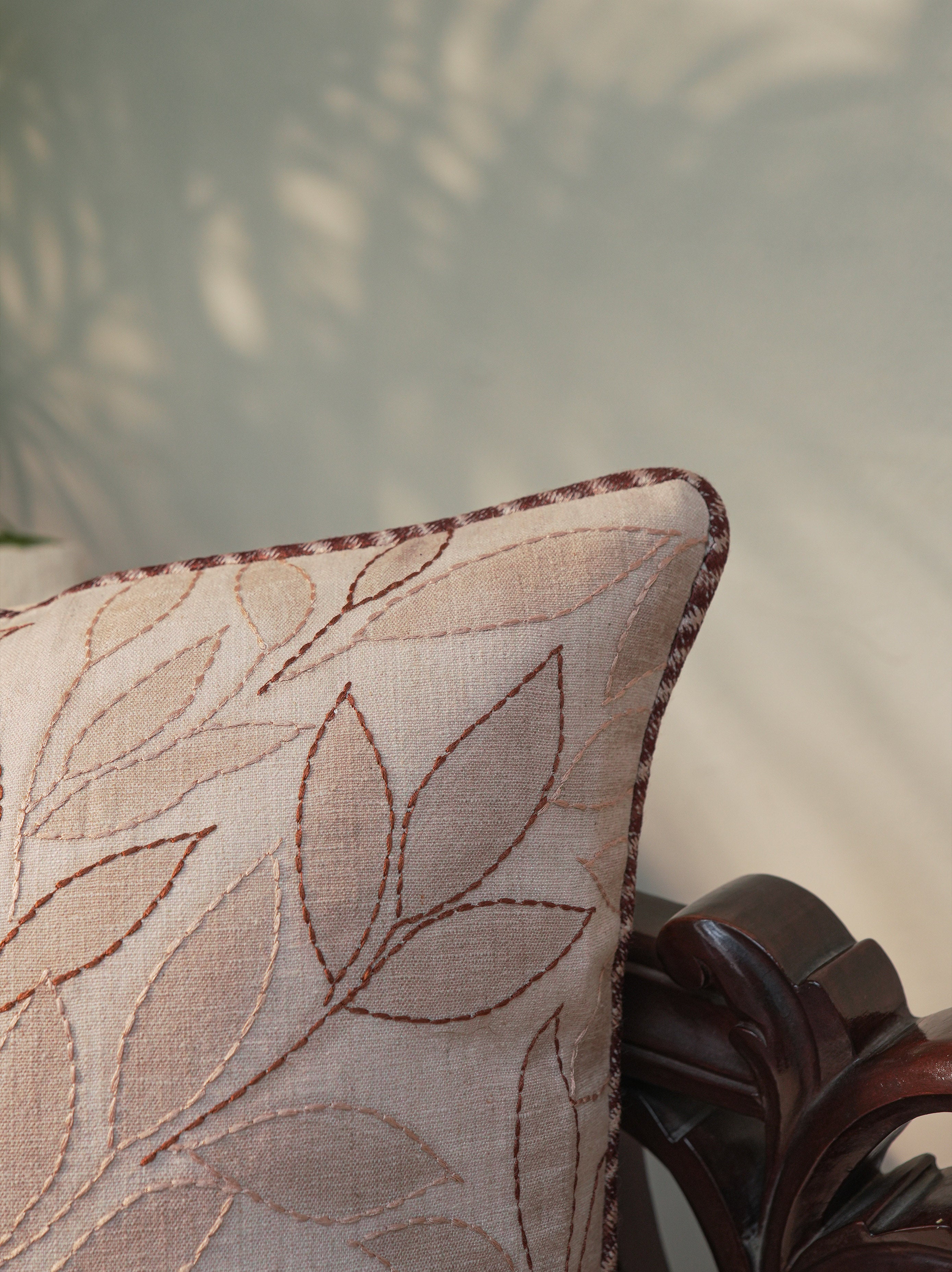 Fey Embroidered Cushion